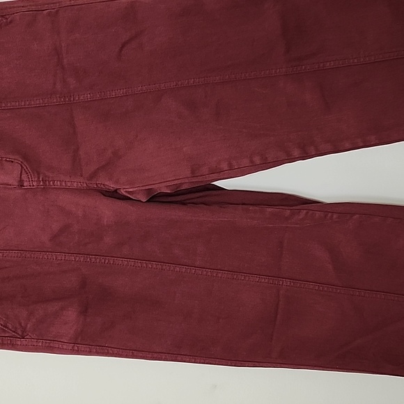 Judy BlueHigh Waist Burgundy Front Seam Straight Leg Jean Size 728 - Picture 7 of 16